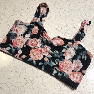 Floral cropped top